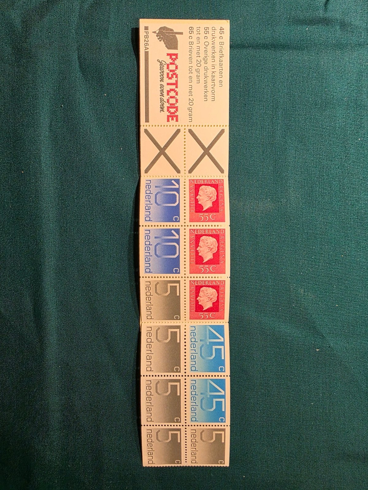 Postzegelstrookje Nederland - Postcode actie, Postzegels en Munten, Postzegels | Nederland, Postfris, Na 1940, Ophalen of Verzenden