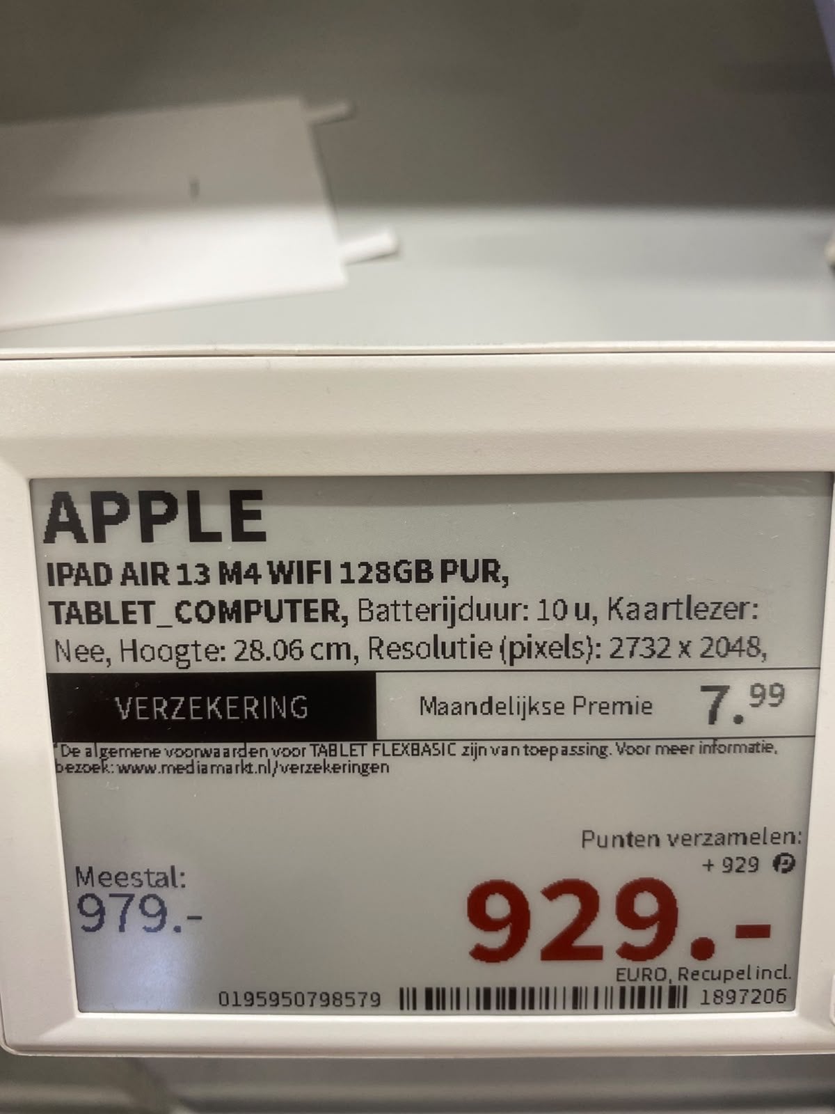 Foto 4 van Nieuwe Apple iPad Air 13 inch M4 Wi-Fi 128GB