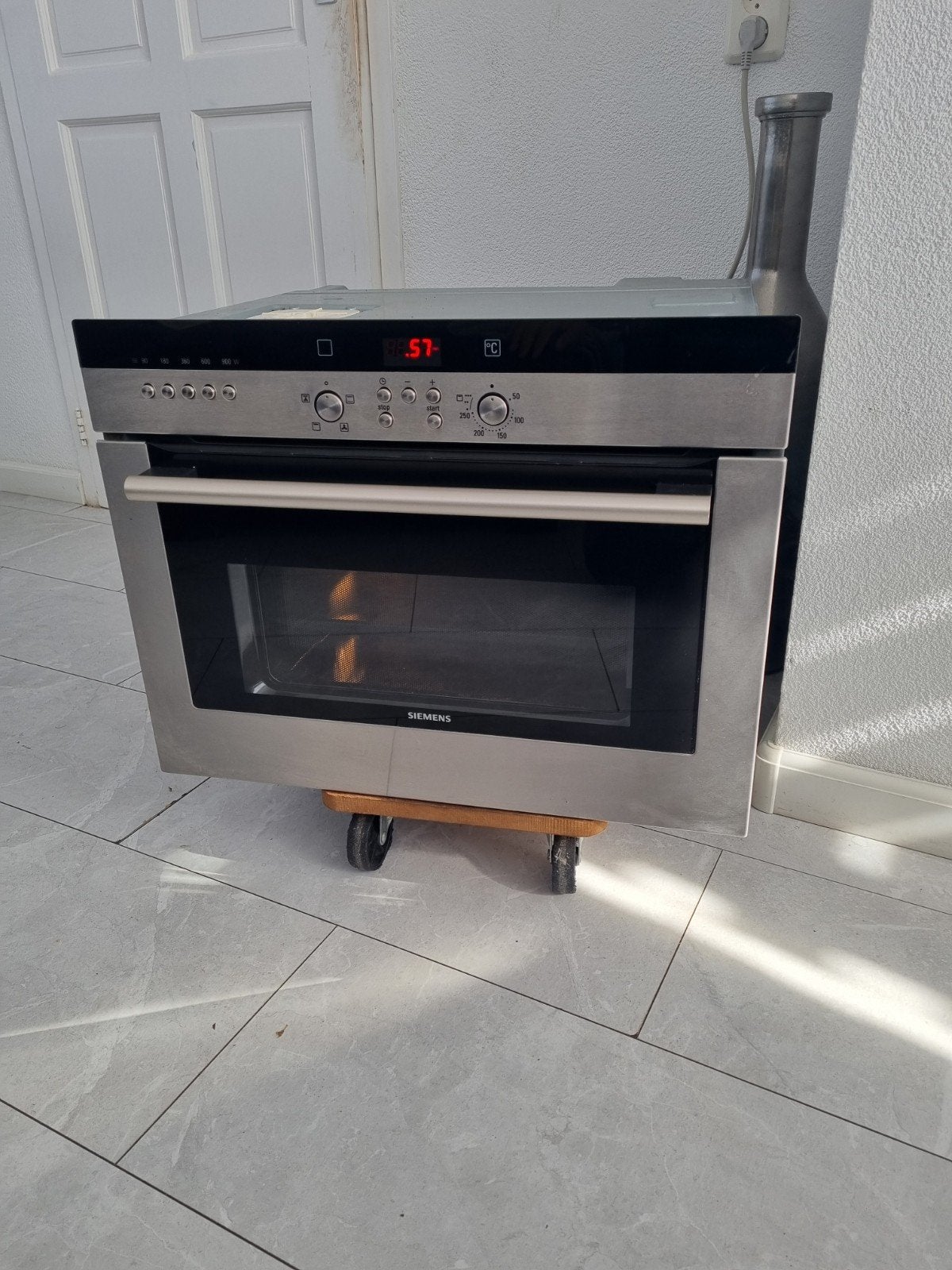 Siemens inbouw combimagnetron 45x60 cm - Werkt perfect!, Witgoed en Apparatuur, Magnetrons, Combimagnetron, Hete lucht, Ophalen of Verzenden