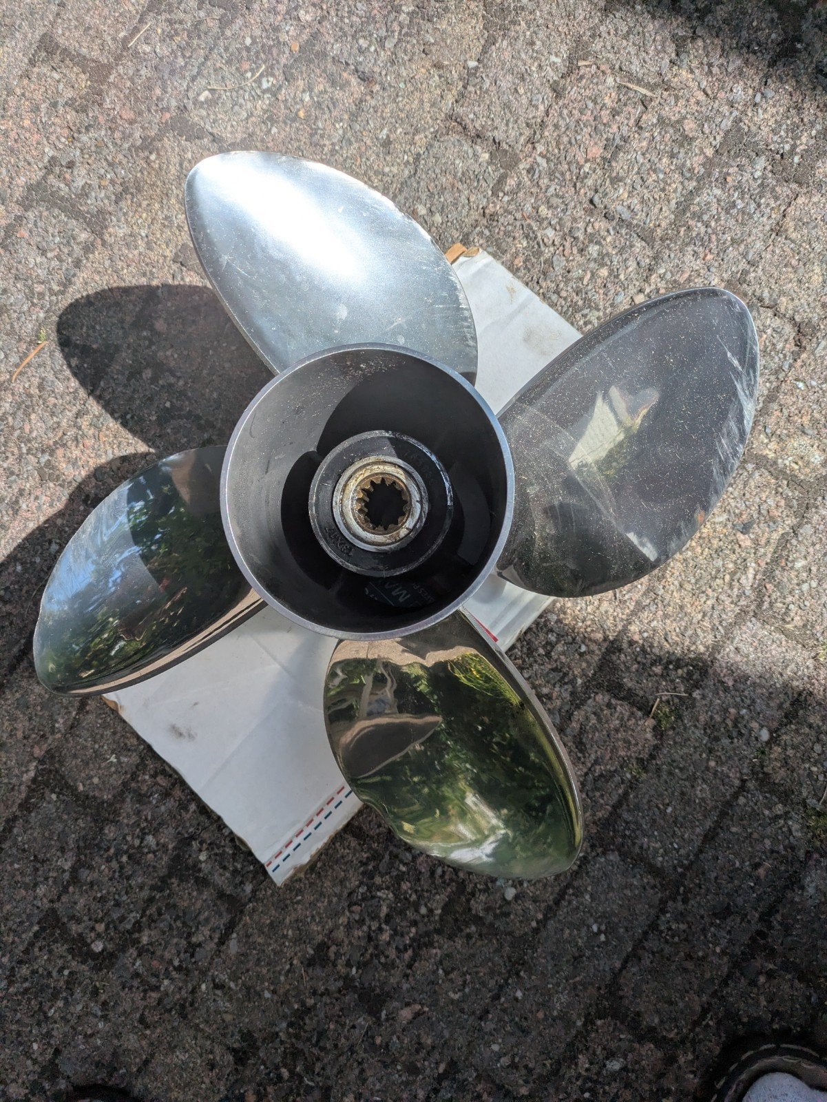 Evinrude 4 blads schroef., Ophalen of Verzenden, Motor en Techniek, Motorboot