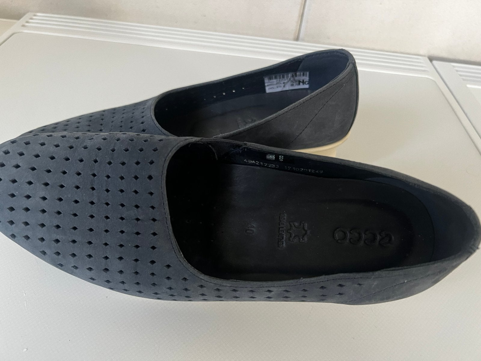 Ecco instappers - comfortabel en stijlvol., Ophalen, Zo goed als nieuw, Blauw, Instappers