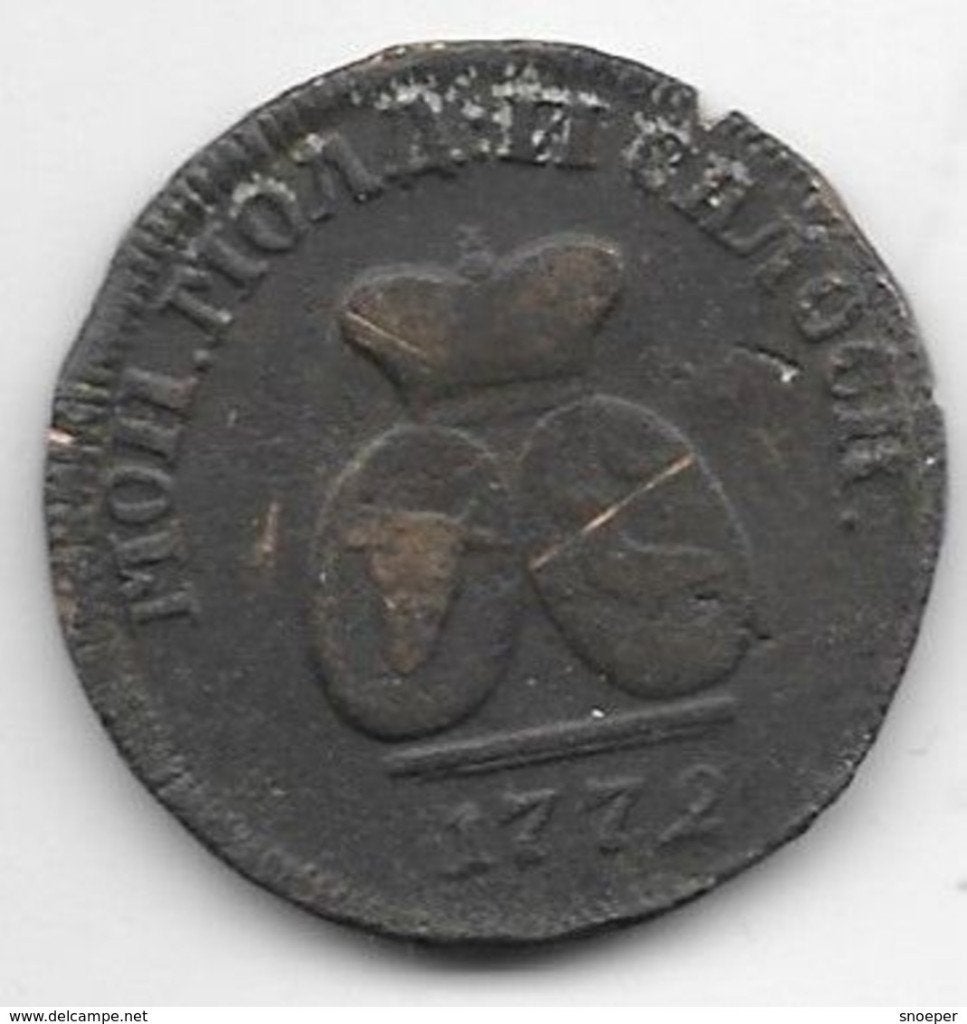 moldavia &wallachia 3 dengi 1772 c2.1 f+, Verzenden, Overige landen, Losse munt