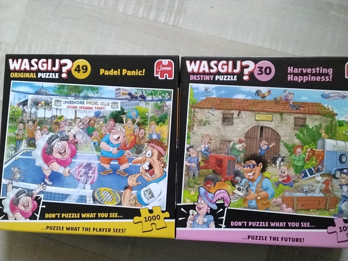 Wasgij legpuzzels 1000st, Ophalen, 500 t/m 1500 stukjes, Zo goed als nieuw, Legpuzzel