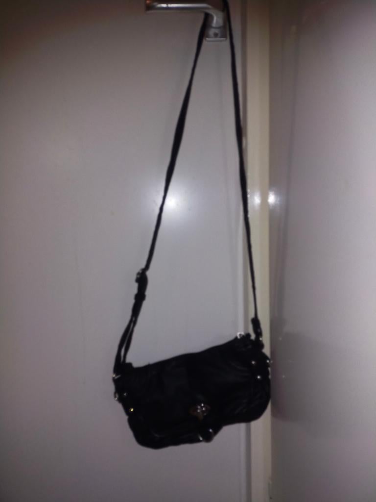 Tas zwart Mexx   25 cm, Ophalen of Verzenden, Zo goed als nieuw, Zwart, Handtas