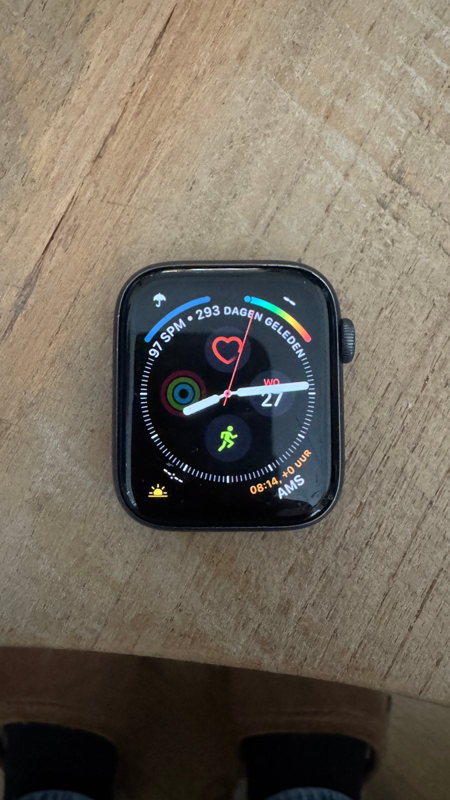 Apple Watch Series 5 44mm - Gebruikt, Ophalen, Gebruikt, Hartslag, Zwart