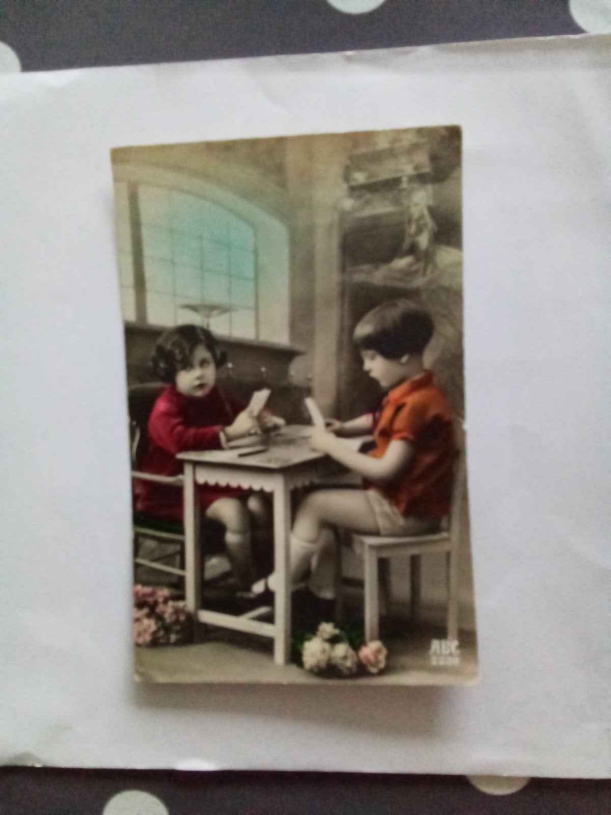 Oude Ansichtkaart, kaart met postzegel 1930, Verzamelen, Ophalen of Verzenden, 1920 tot 1940, Overige thema's