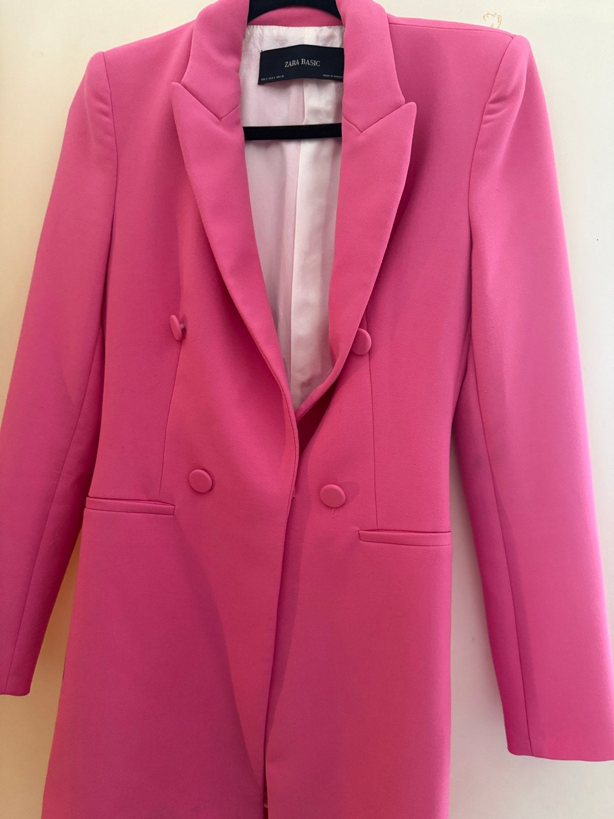 Zara Basic roze blazer/jasje - Maat S, Ophalen of Verzenden, Jasje, Roze, Maat 36 (S)
