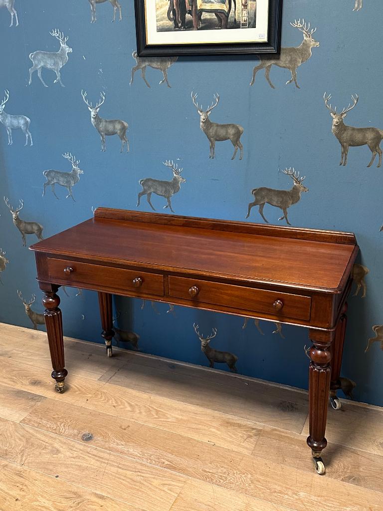 Antieke Engelse mahonie wandtafel, Ophalen of Verzenden