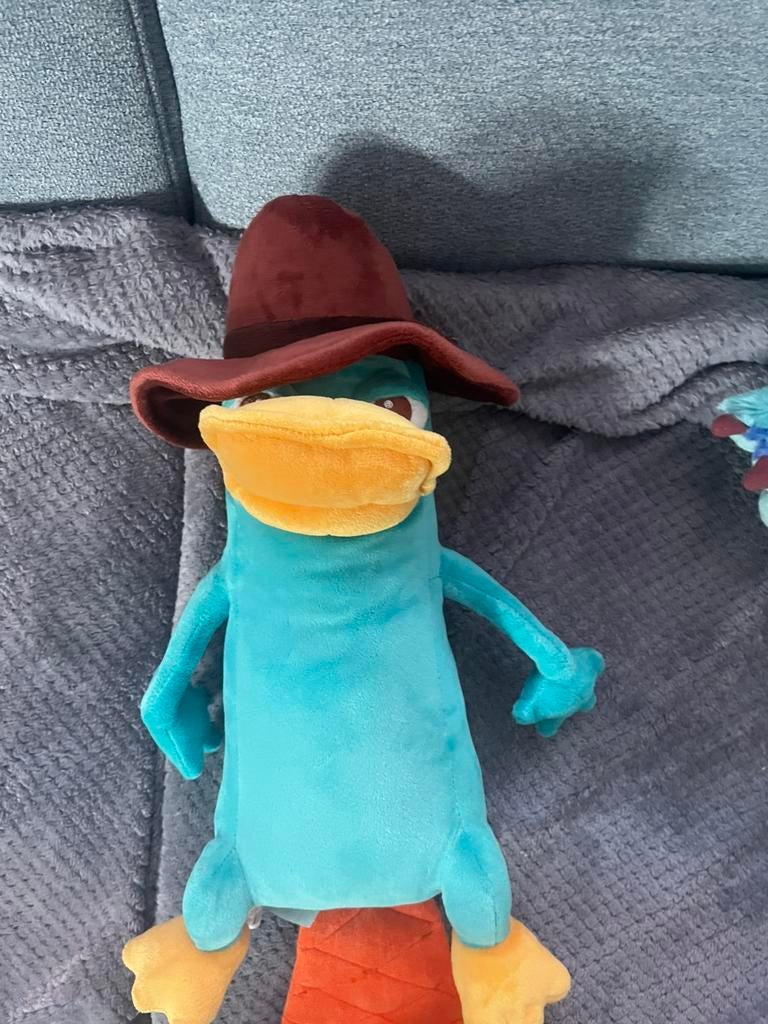 Knuffel perry het vogelbekdier, Ophalen of Verzenden, Zo goed als nieuw, Overige typen