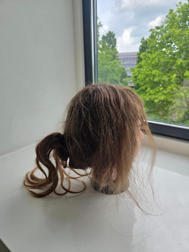 Luxe Haarwerk / Haarstuk van Echt Haar  Zgan, Ophalen of Verzenden, Zo goed als nieuw, Pruik of Haarverlenging