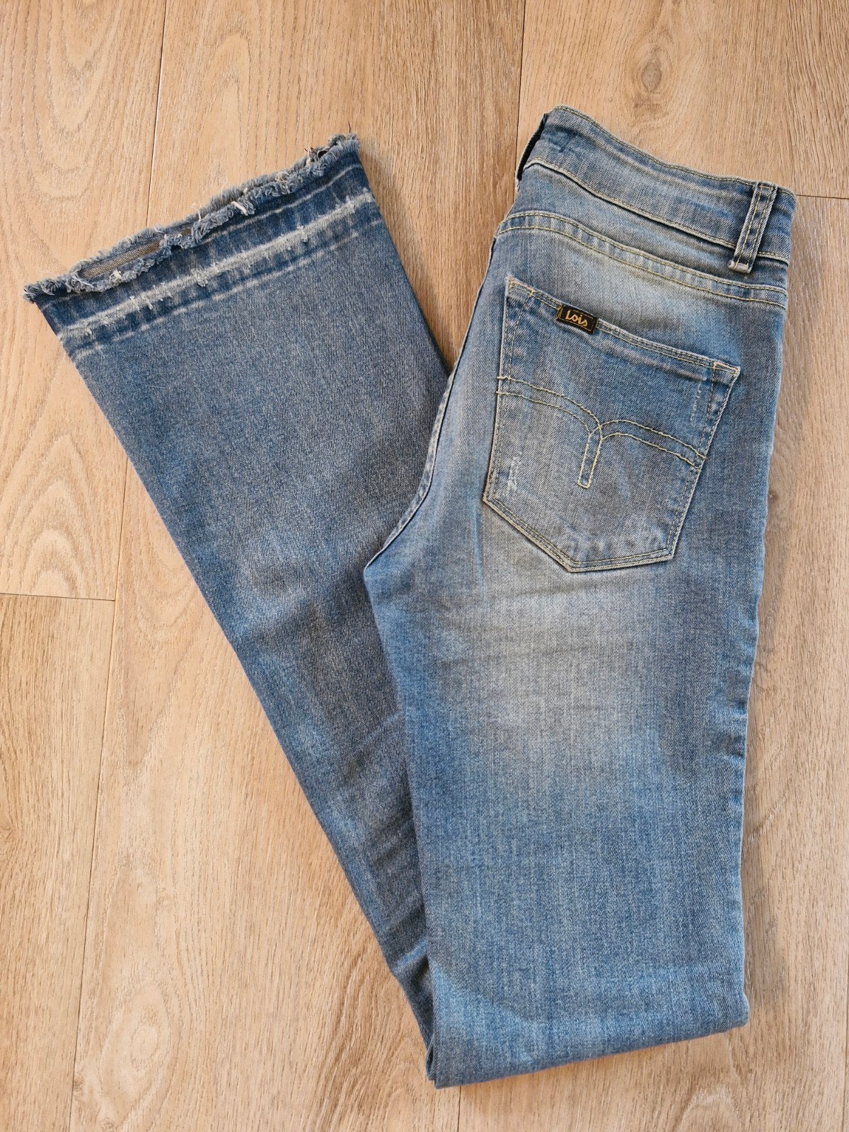 LOIS flared jeans model Beverly stretch mt W25 x L32 XS zgan, Blauw, Ophalen of Verzenden, Zo goed als nieuw, W27 (confectie 34) of kleiner