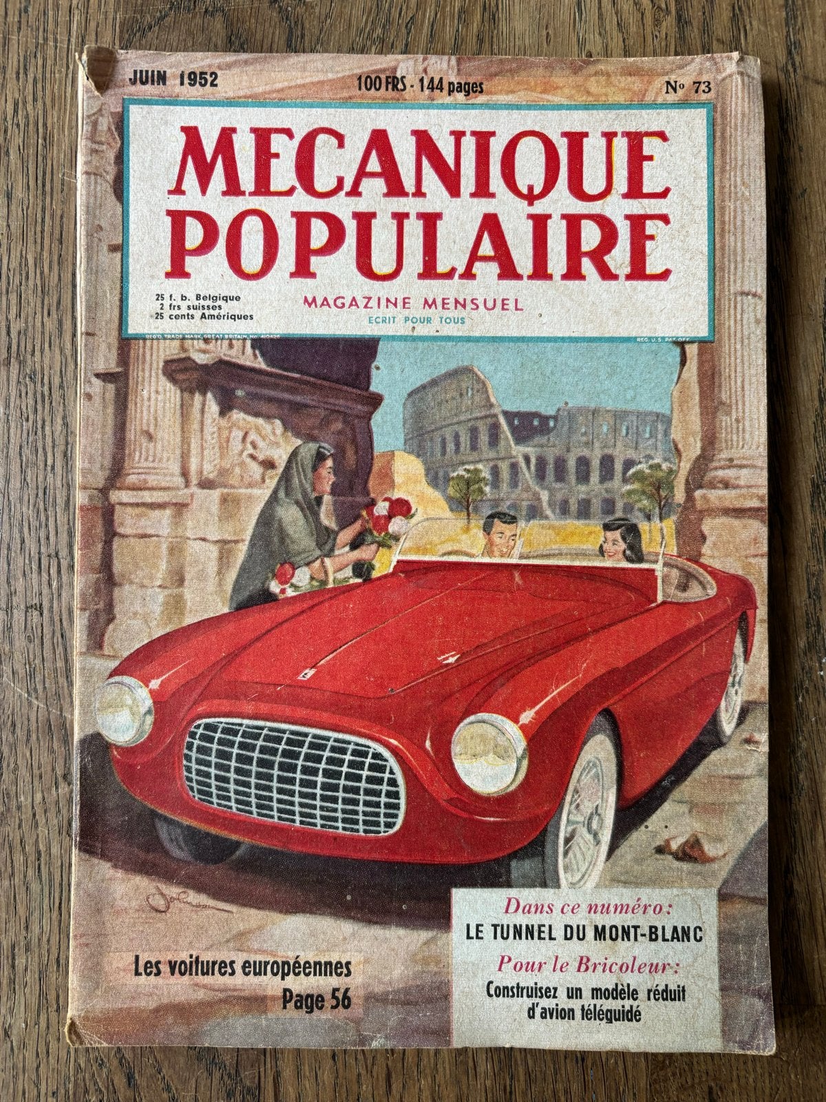 Mécanique Populaire - Juni 1952 - Franse editie, Ophalen of Verzenden, Gelezen, Overige typen