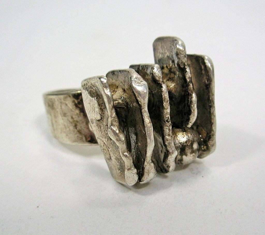 Set! 1970 /Menno Meijer modernist (1930=2022) zilver, incl v, Verzenden, Zilver, Overige typen