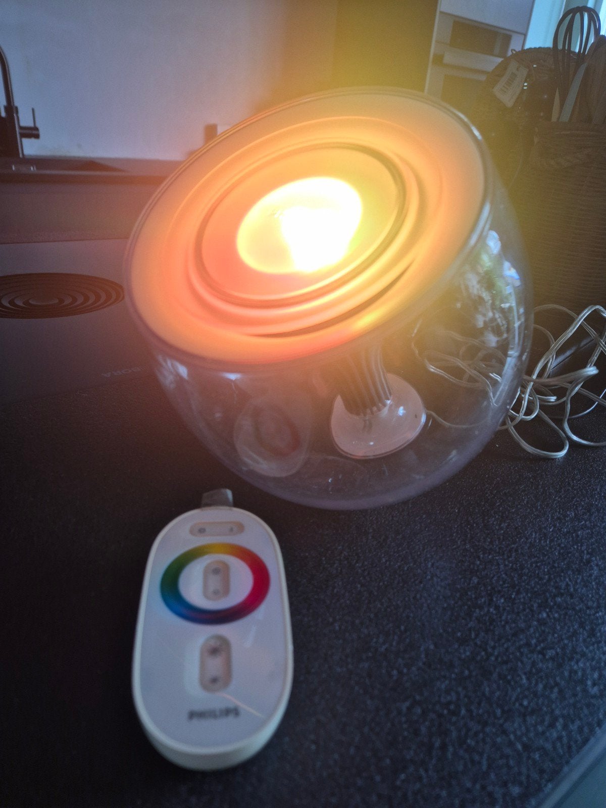 Philips LivingColors LED tafellamp met afstandsbediening, Kunststof, Gebruikt, Meerkleurig, Overige fittingen