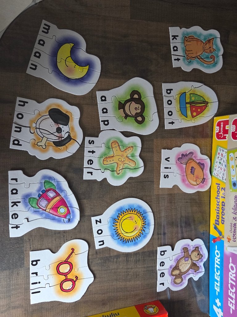 spelpuzzel letters/woorden, Ophalen of Verzenden, 10 tot 50 stukjes, Gebruikt