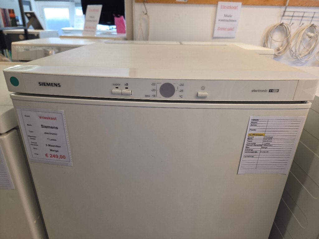 vrieskast - Siemens - 7 lades, Gebruikt, Duitsland, Minder dan 60 cm, 160 cm of meer