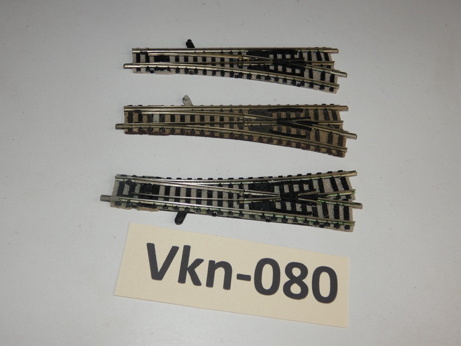 Vk-080 N Spoor Rechte Wissels Fleischmann Piccolo, Gebruikt, Gelijkstroom, Fleischmann, Rails