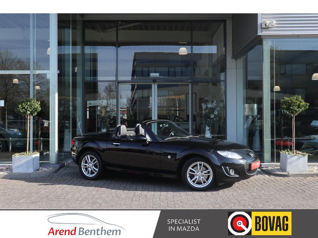 Mazda MX-5 Roadster Coupe 1.8 Elektrisch hard top Leer / Air, Auto's, Mazda, Achterwielaandrijving, Zwart, 4 cilinders, Bedrijf
