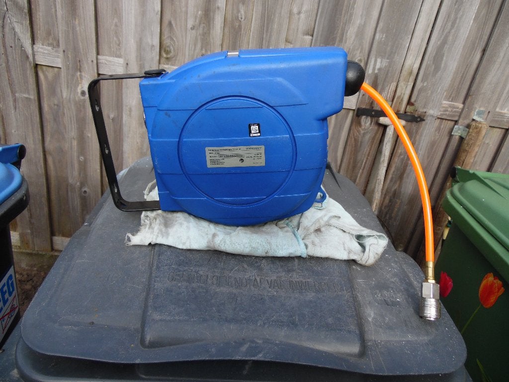 compressor slanghaspel automatic, Doe-het-zelf en Verbouw, Ophalen, Mobiel, Zo goed als nieuw, 200 tot 400 liter/min