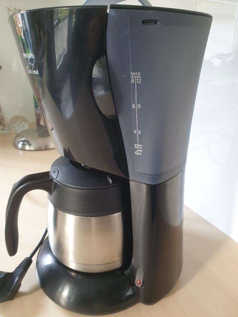koffieapparaat - Philip cucina met thermoskan, Afneembaar waterreservoir, Gebruikt, Koffiemachine, Gemalen koffie