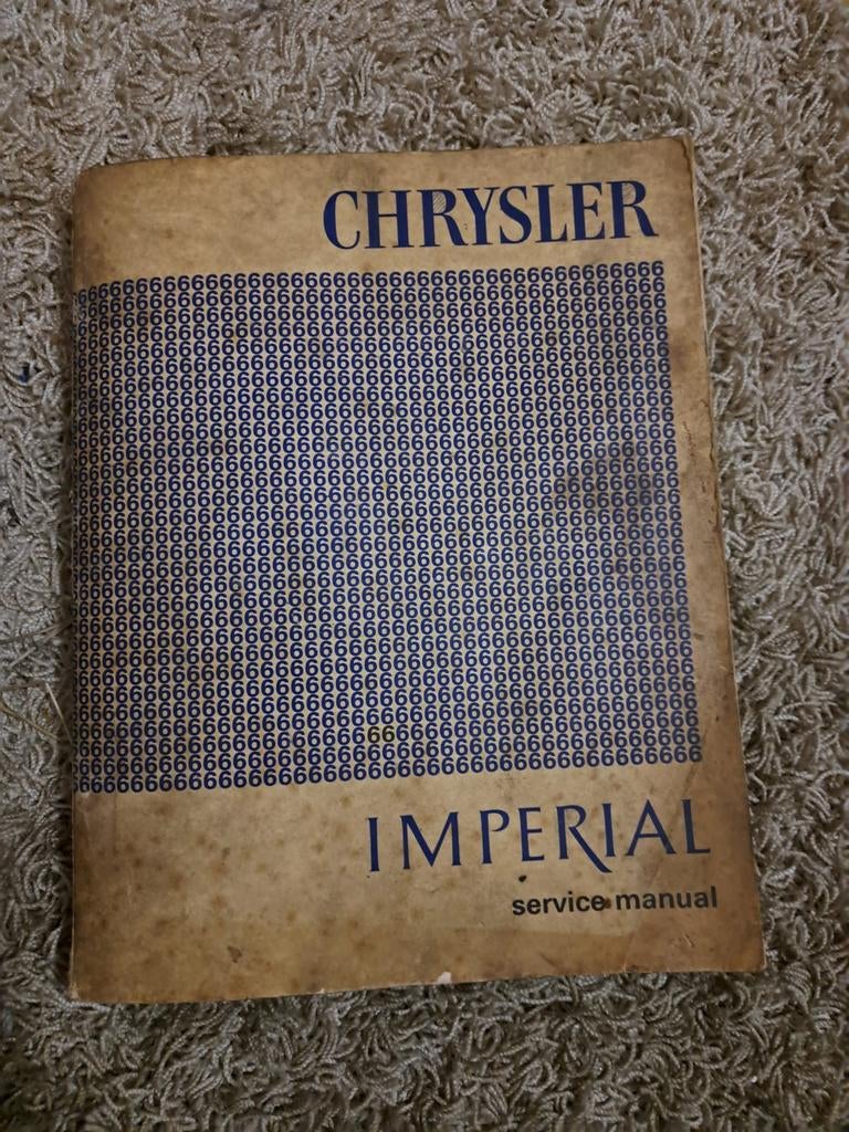 Chrysler Imperial Service Manual, Auto diversen, Ophalen of Verzenden