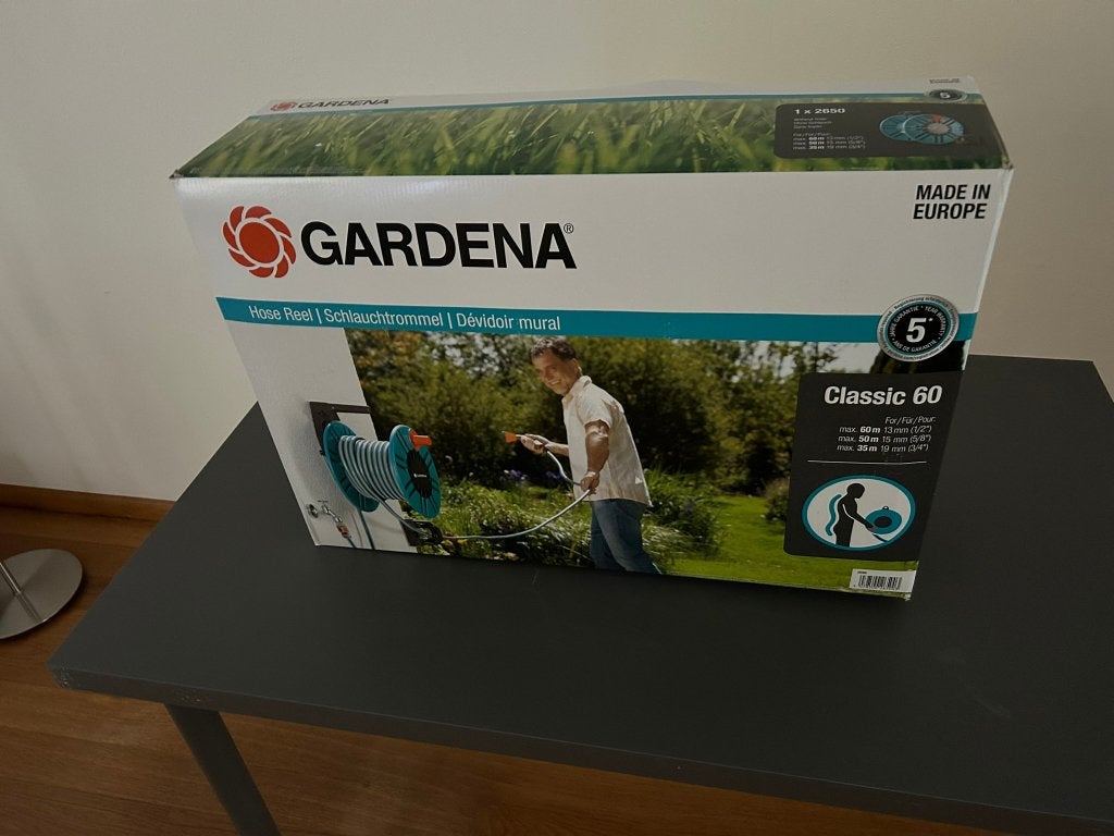 Gardena Classic 60 Slanghaspel - Nieuw in doos, Ophalen, Nieuw, Tuinslanghaspel