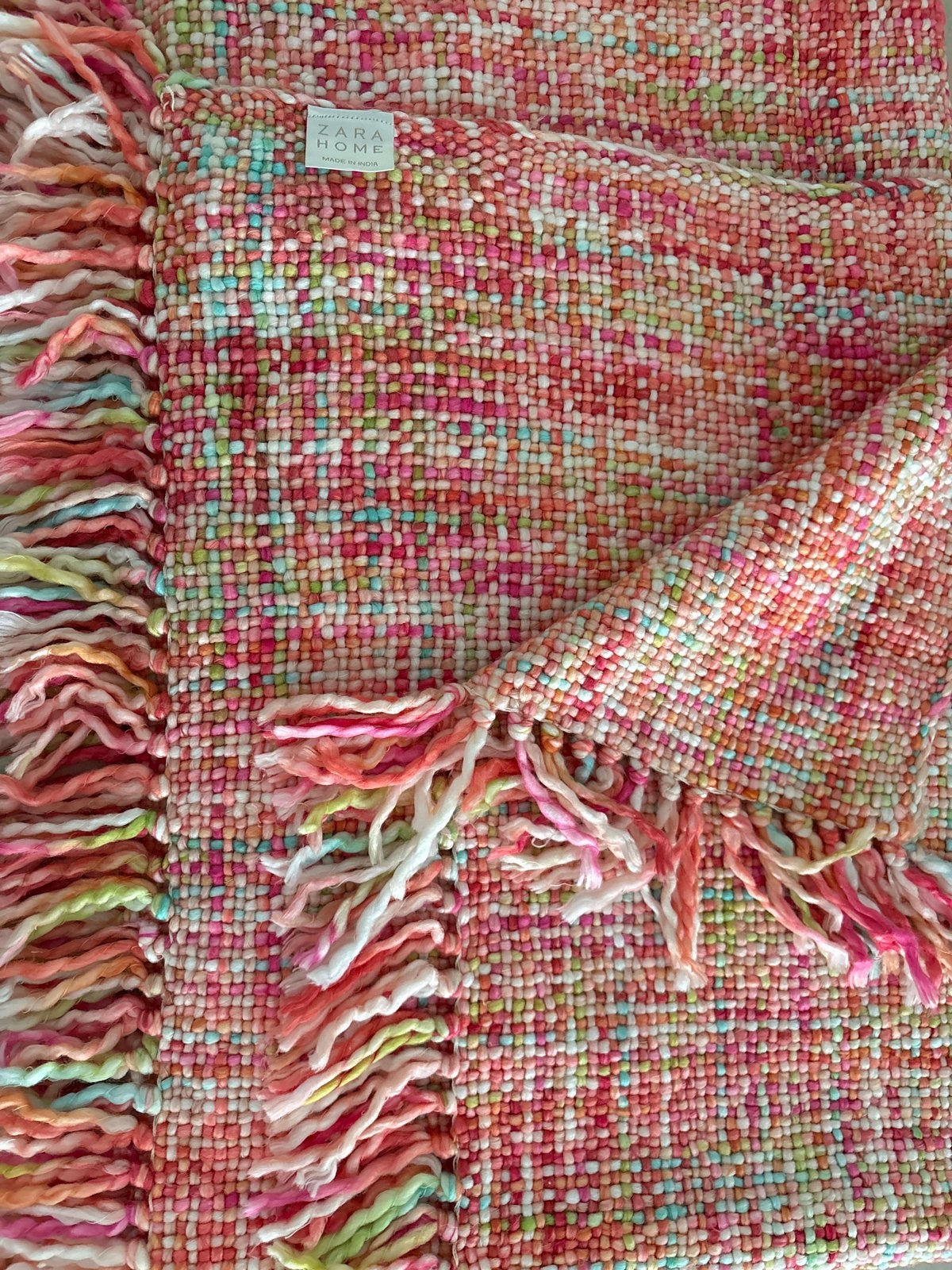 Zara Home Plaid - Kleurrijk en Comfortabel, Huis en Inrichting, Ophalen of Verzenden, Zo goed als nieuw, Plaid, Meerkleurig