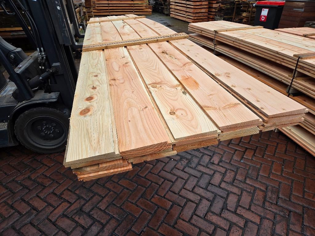 18 m2 Douglas Zweeds rabat - nr: TP149, Ophalen, Nieuw, 250 cm of meer, Planken