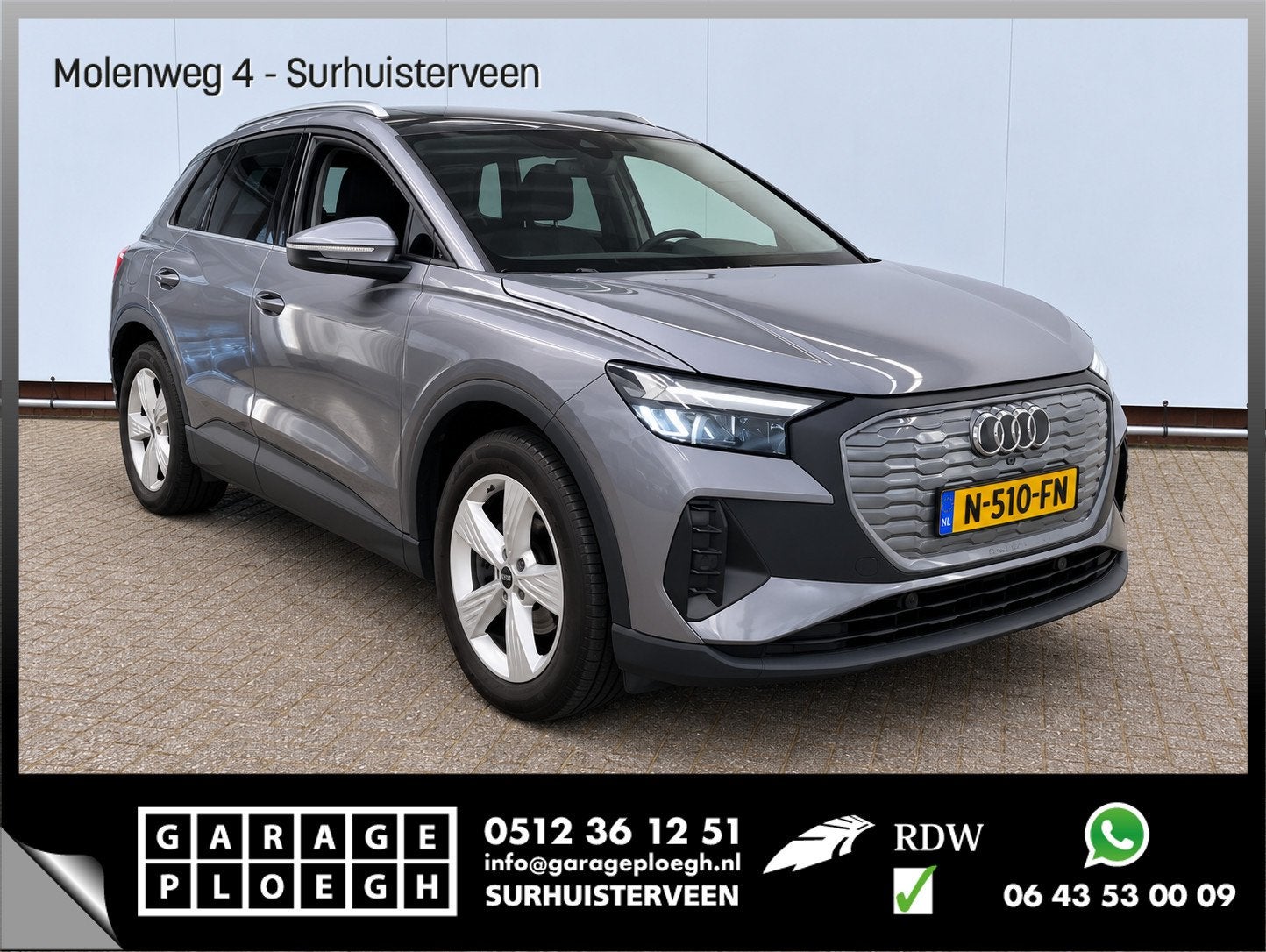Audi Q4 e-tron Launch edition 55 kWh Soh 91% Adapt.Cruise Ca, Automaat, Achterwielaandrijving, Gebruikt, 1865 kg