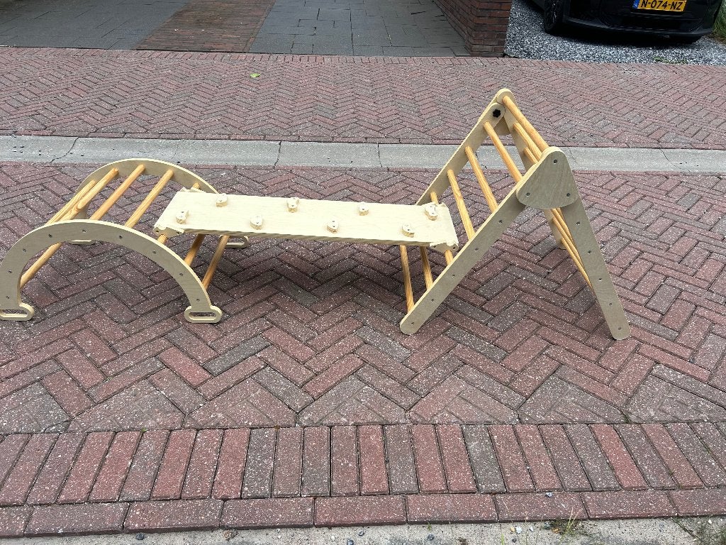 Houten klimrek combinatie, Kinderen en Baby's, Ophalen, Zo goed als nieuw, Overige typen