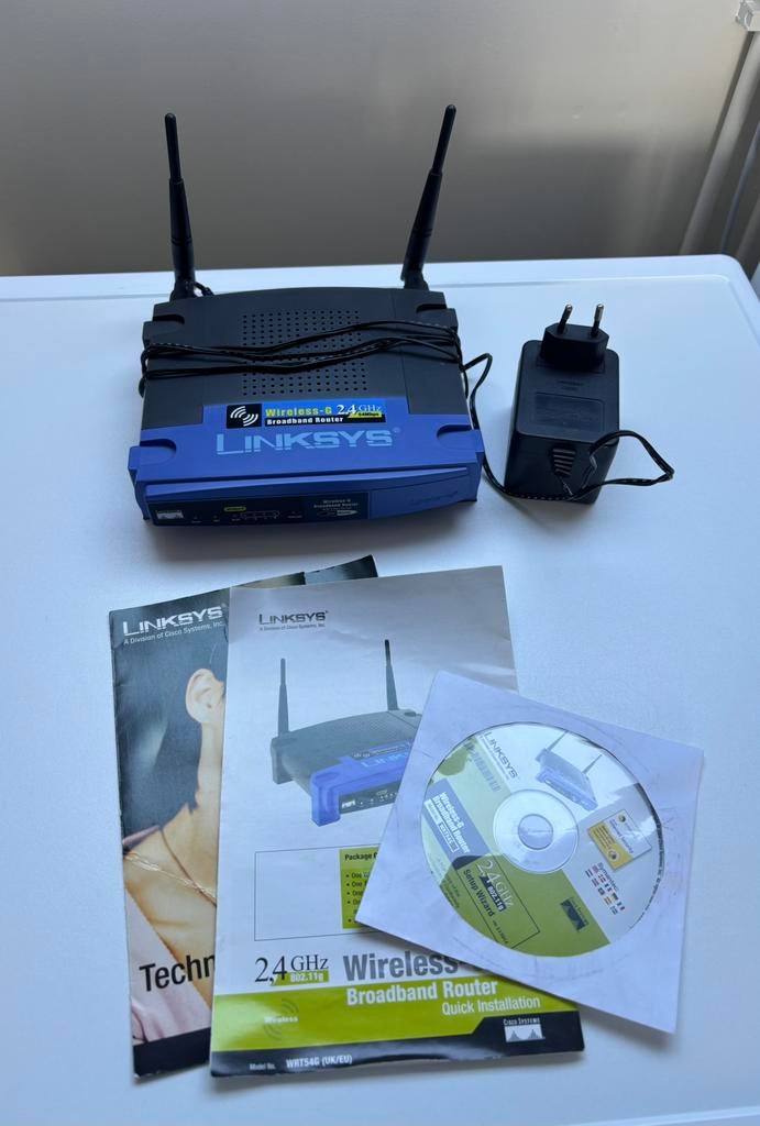 Linksys wireless-G breedband router WRT54G, Ophalen, Gebruikt, Router