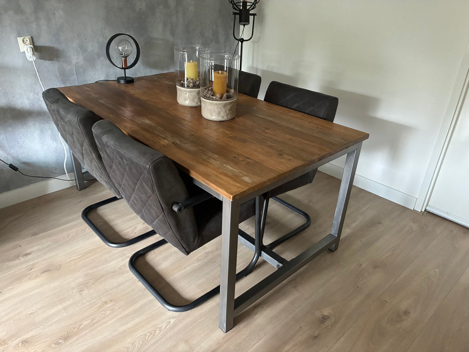 Te koop complete eethoek in prijs verlaagd, Ophalen, Gebruikt