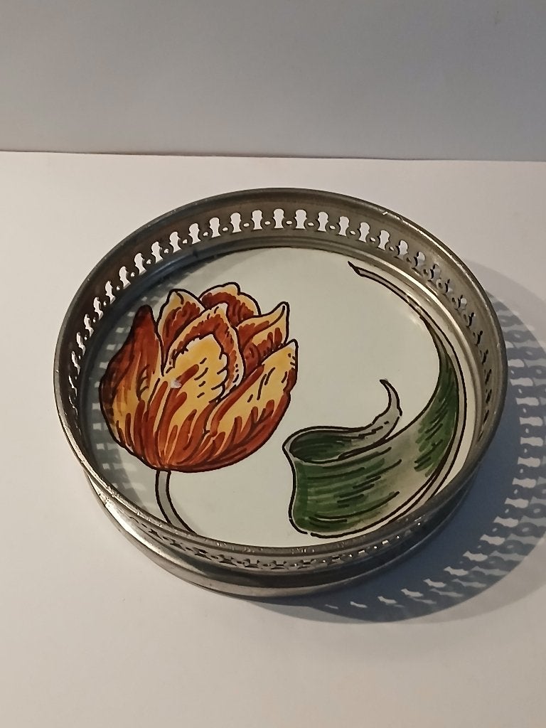 Vintage Flessenonderzetter Art Nouveau. Royal Goedewaagen, Ophalen of Verzenden