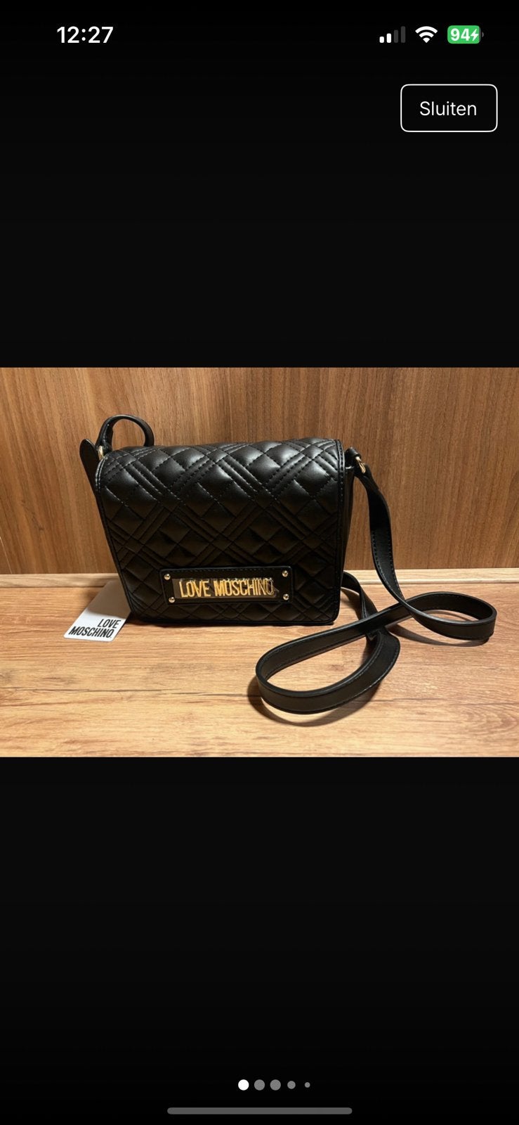 Love moschino quilted bag, Ophalen of Verzenden, Nieuw, Zwart, Schoudertasje