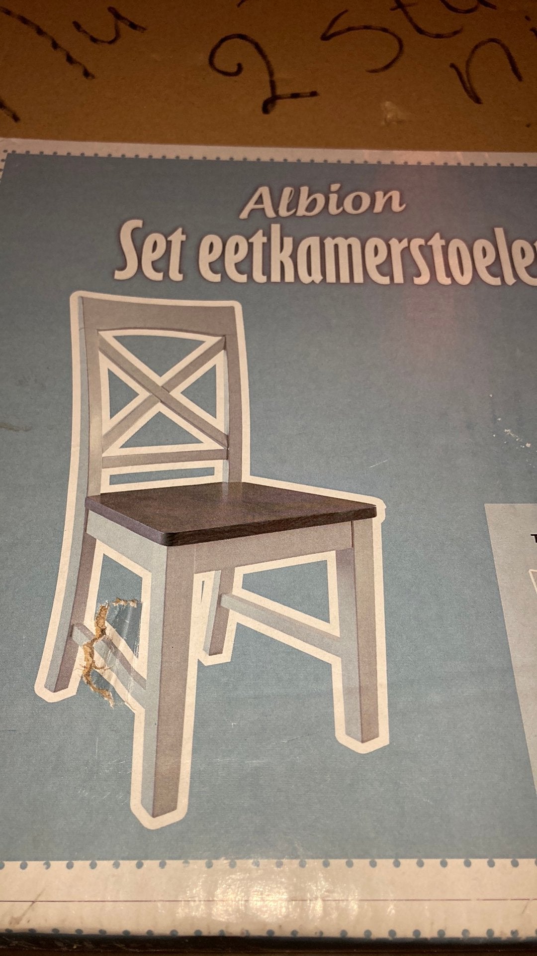 Nieuw in doos: Albion set van 2 eetkamerstoelen, Huis en Inrichting, Stoelen, Twee, Overige kleuren, Nieuw, Ophalen of Verzenden