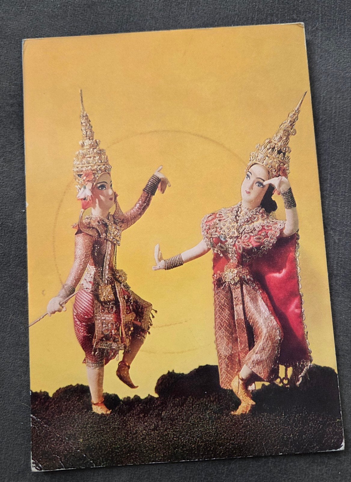 Ansichtkaart Thailand Poppenparade, Verzenden, 1960 tot 1980, Gelopen, Overige thema's