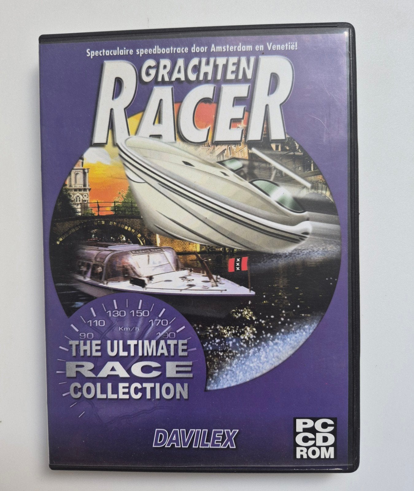 Grachten Racer PC CD-ROM -  speedbootrace game, Gebruikt, 1 speler, Racen en Vliegen, Eén computer