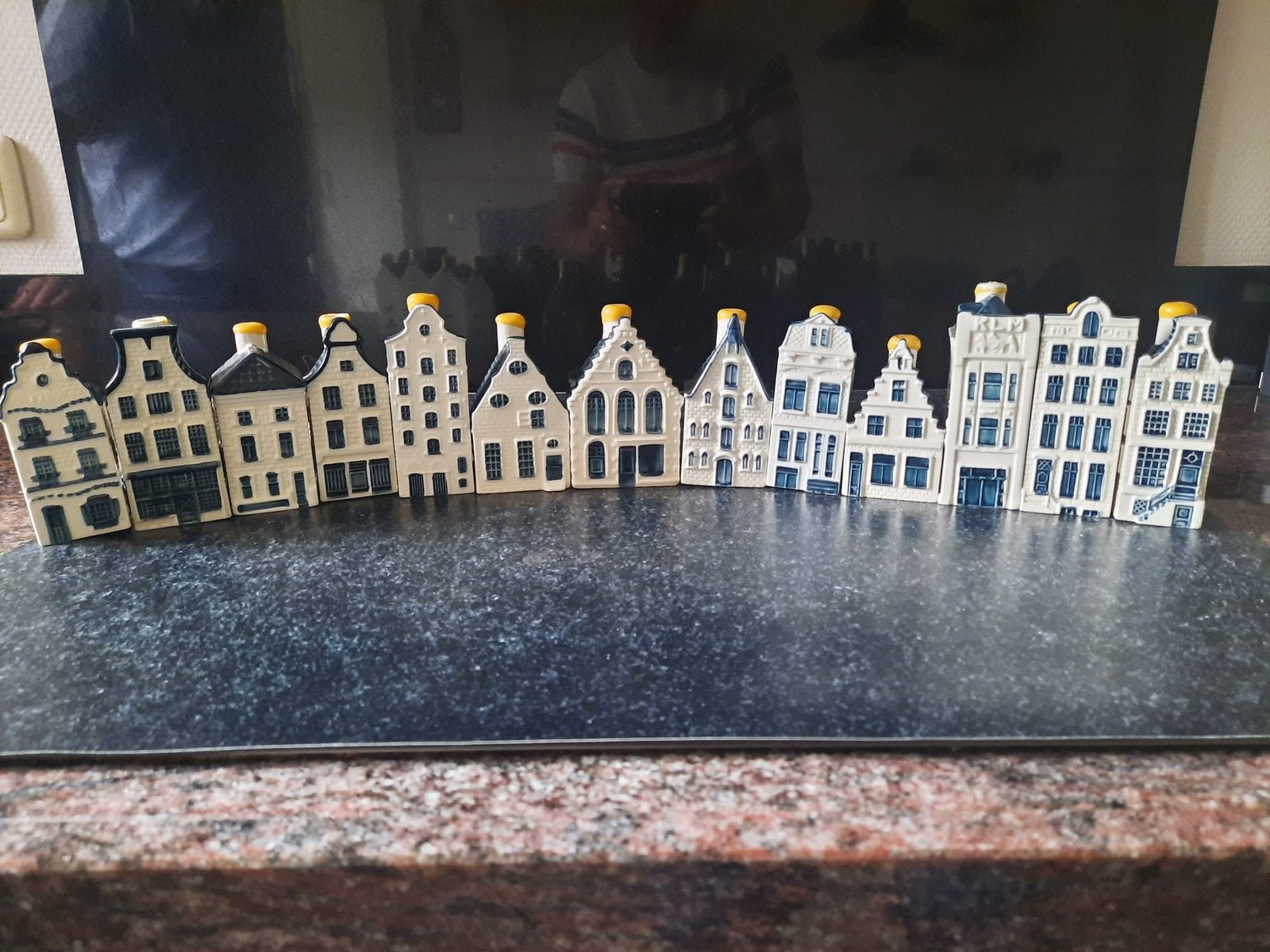 Bols KLM huisjes 13 stuks, Ophalen of Verzenden, Zo goed als nieuw
