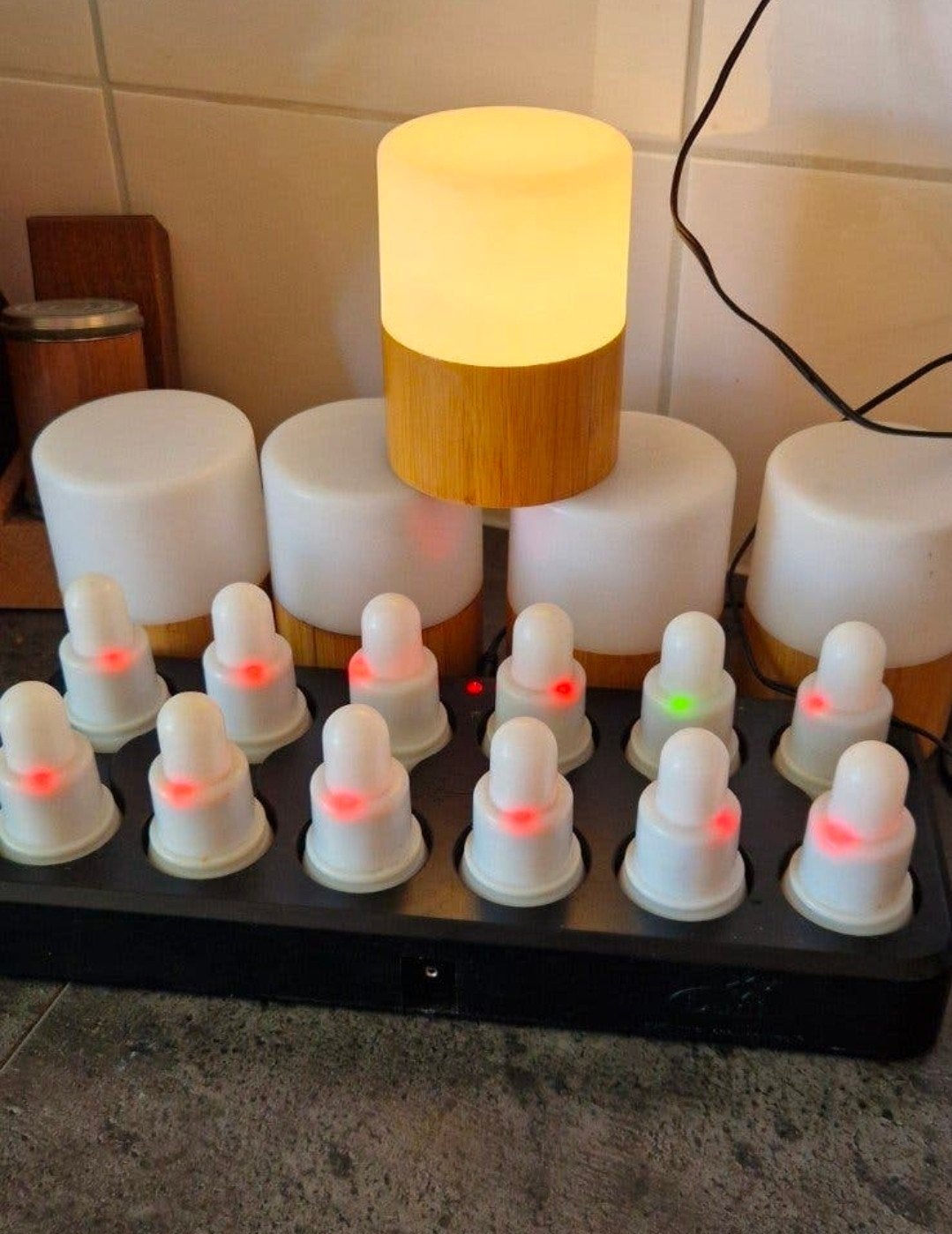 Duni LED lampjes voor bamboe, Ophalen, Nieuw, Wit, Hout