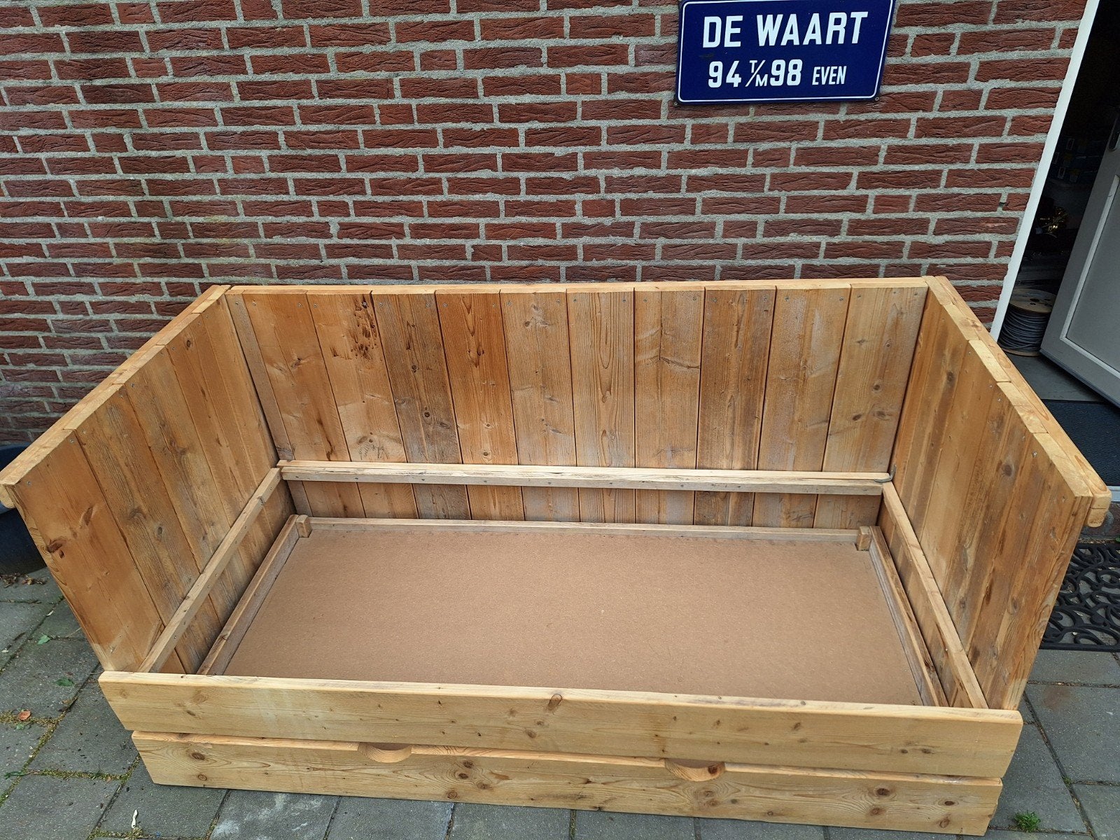Kinder slaapkamer steigerhout, Ophalen, Eenpersoons