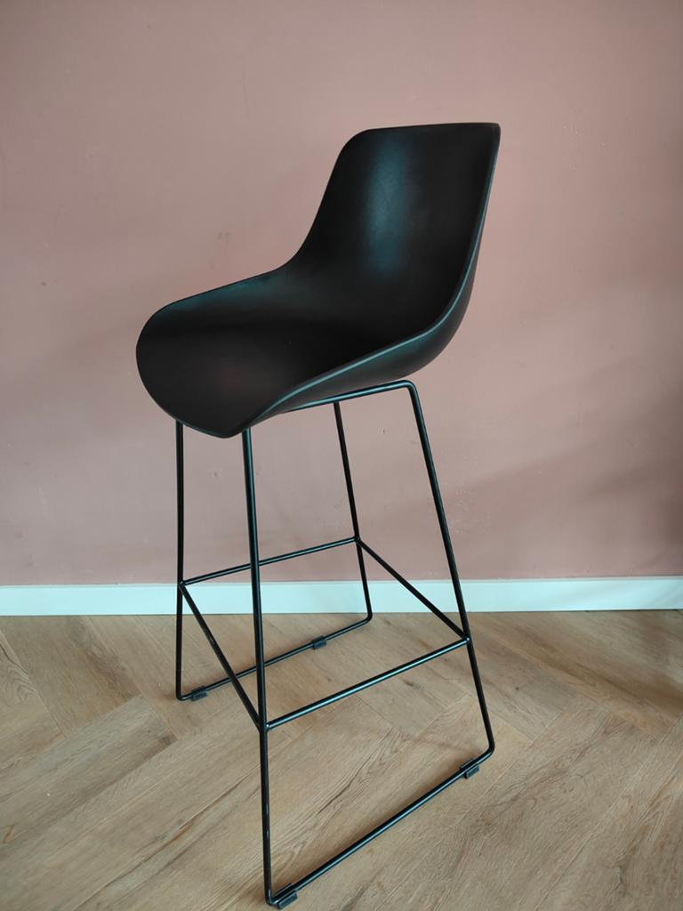 Set van 4 Action barkrukken, gepoedercoat staal, 74 cm hoog, Huis en Inrichting, Ophalen, Gebruikt, 60 tot 90 cm, Metaal