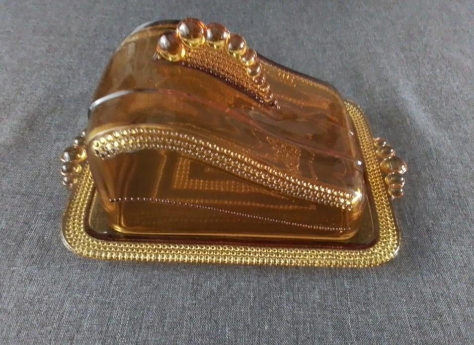 Vintage glazen kaasstolp, Antiek en Kunst, Antiek | Glas en Kristal, Ophalen of Verzenden