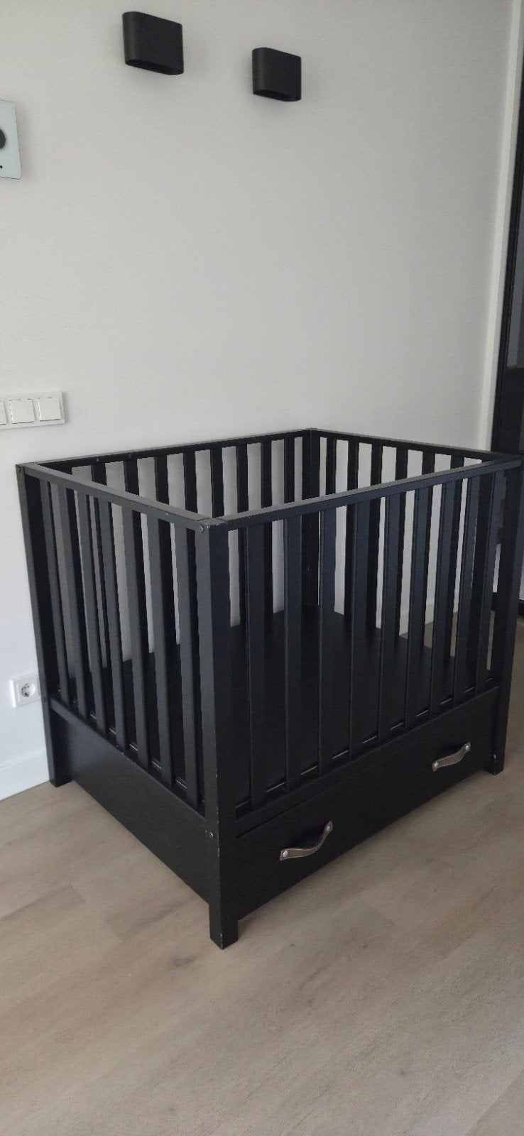 Zwarte Bopita Kai Box met lade, Ophalen, Gebruikt, Vierkant, Lade