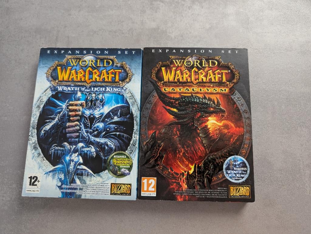World of warcraft wrath of the lich king / cataclysm PC, 1 speler, Ophalen of Verzenden, Zo goed als nieuw, Role Playing Game (Rpg)