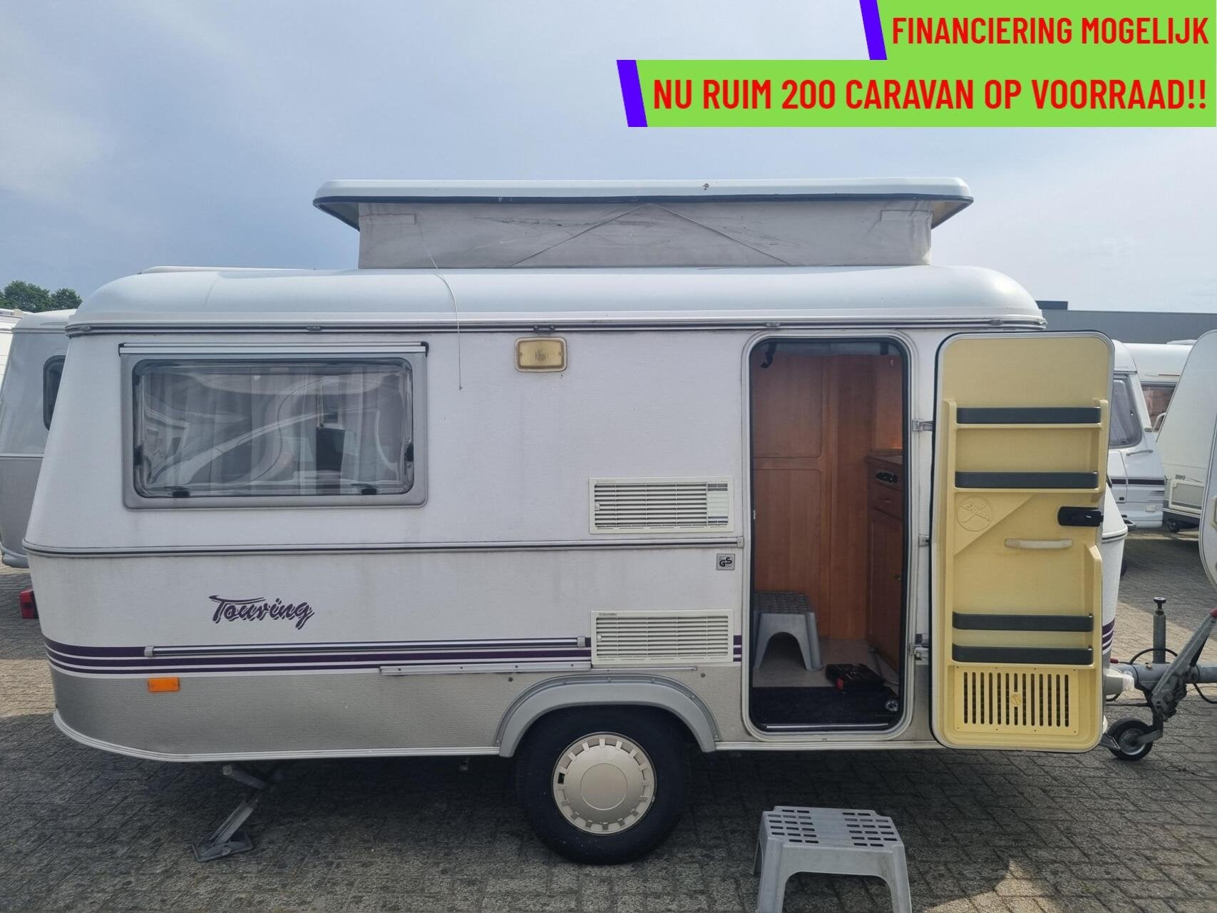 ERIBA TRITON 350 ENKELE BEDDEN +DINETTE +KOPKEUKEN +VOORTENT, Tot en met 2, Bedrijf, 750 - 1000 kg, Serviceluik