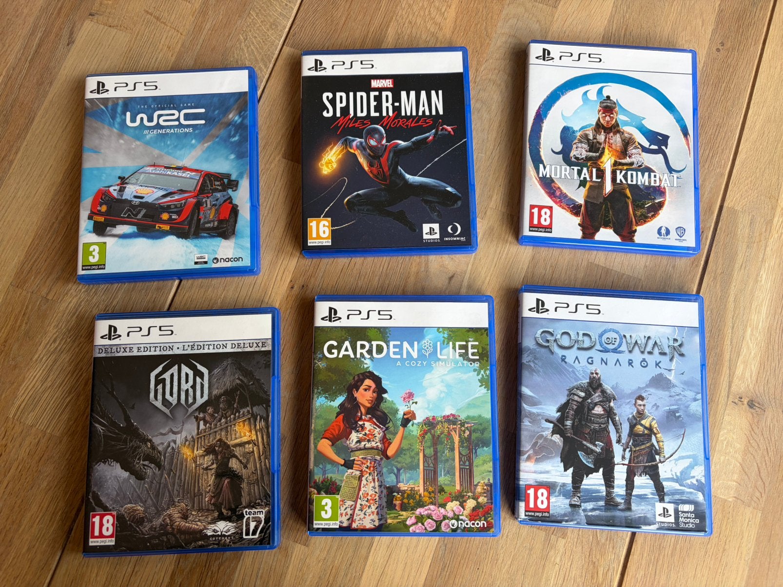 6 PlayStation 5 spellen, Spelcomputers en Games, Ophalen, 1 speler, Zo goed als nieuw, Vanaf 3 jaar