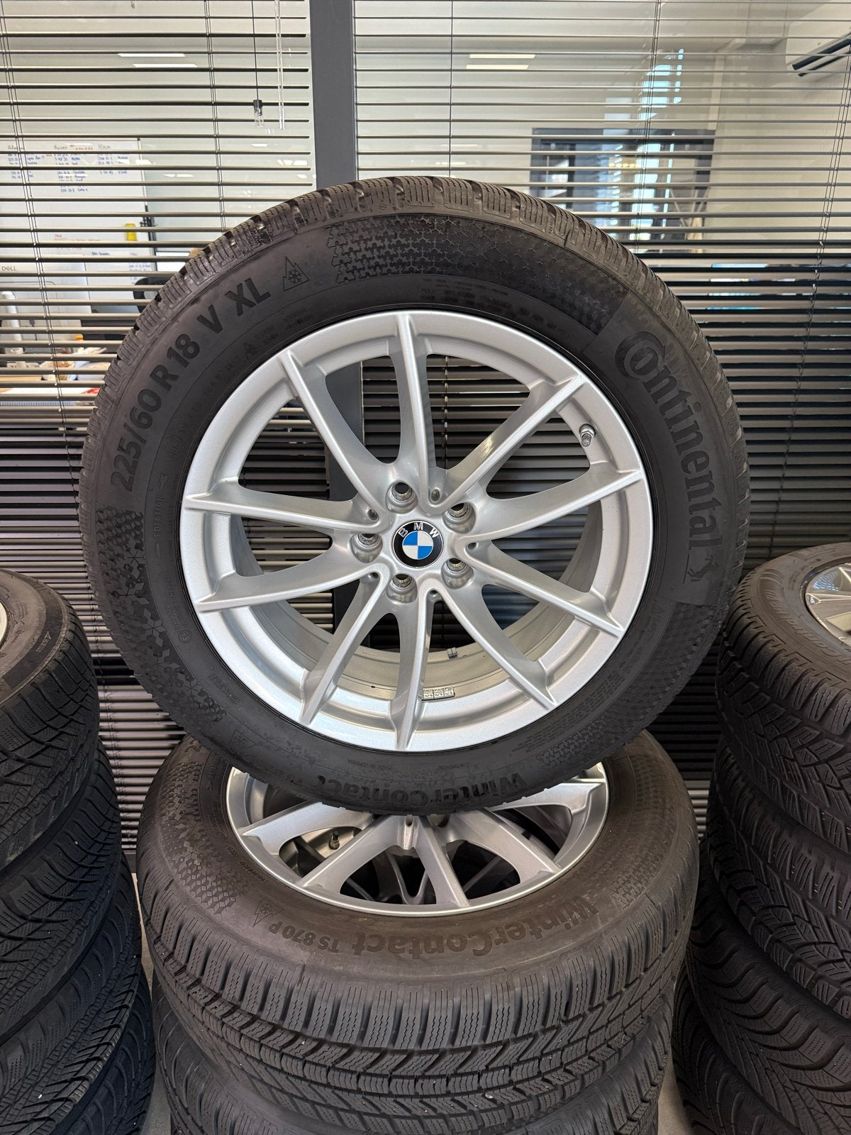18” BWW X3 Velgen met winterbanden, 18 inch, Gebruikt, Banden en Velgen, Personenwagen