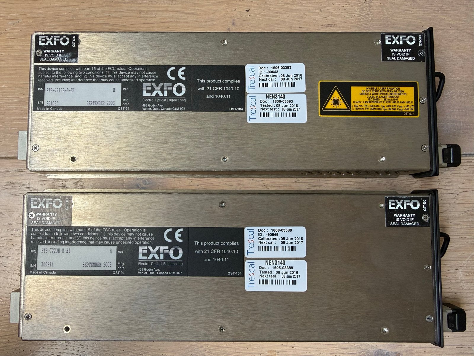 EXFO FTB-400 OTDR met SM en MM module, Telecommunicatie, Datacommunicatie en VoIP, Ophalen, Niet werkend