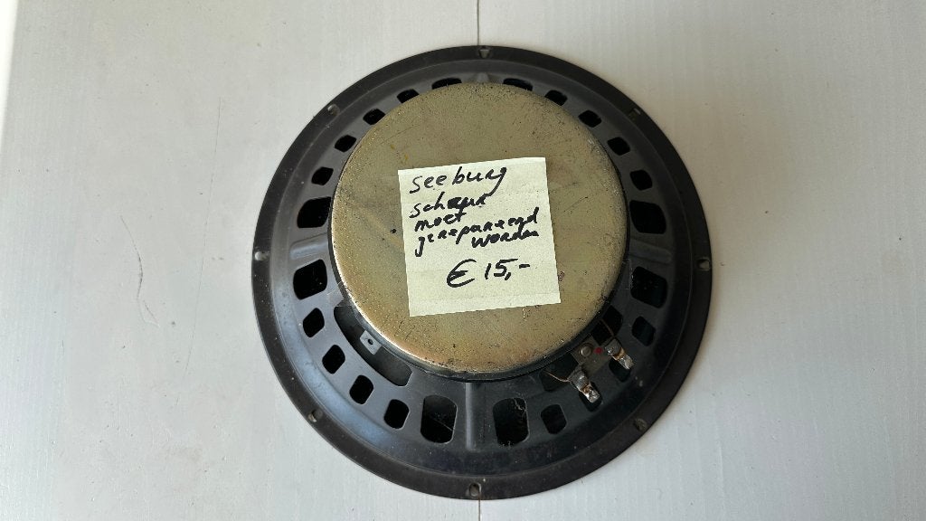Luidspreker voor Seeburg jukebox (moet gerepareerd worden), Ophalen of Verzenden, Gebruikt, 1950 tot 1960, Seeburg