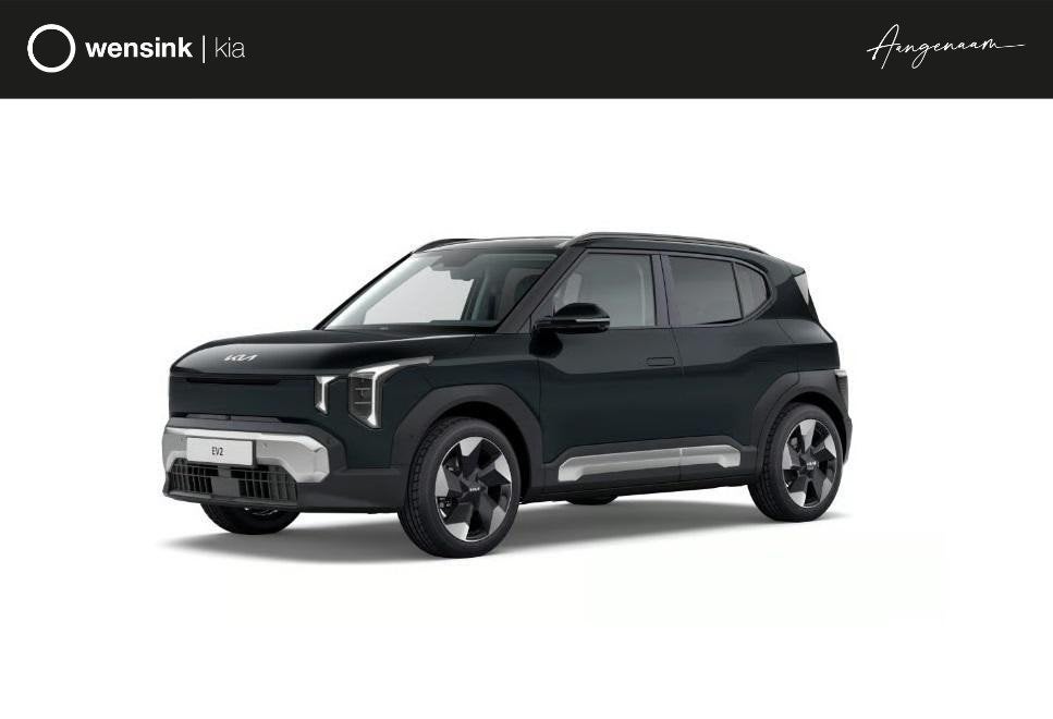 Kia EV2 Plus Advanced 42.2 kWh | Glazen schuif-/kanteldak |, Auto's, Stof, Zwart, 1545 kg, Nieuw